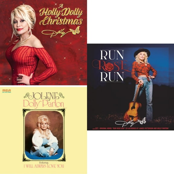 Holly Dolly Christmas (Ultimate Deluxe Edition) & Jolene (140G/Dl Insert) & Run Rose Run [LP Vinyl Bundle]