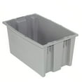 thumbnail image 3 of Global Industrial 274312GY Plastic Stack & Nest Storage Container - No Lid - 18 x 11 x 9 in. - Gray, 3 of 3