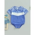 thumbnail image 2 of Bagilaanoe Newborn Baby Girl Boy Rompers Graphic Short Sleeve Bodysuits 6M 12M 18M 24M Infant Summer One Piece Short Jumpsuit, 2 of 8