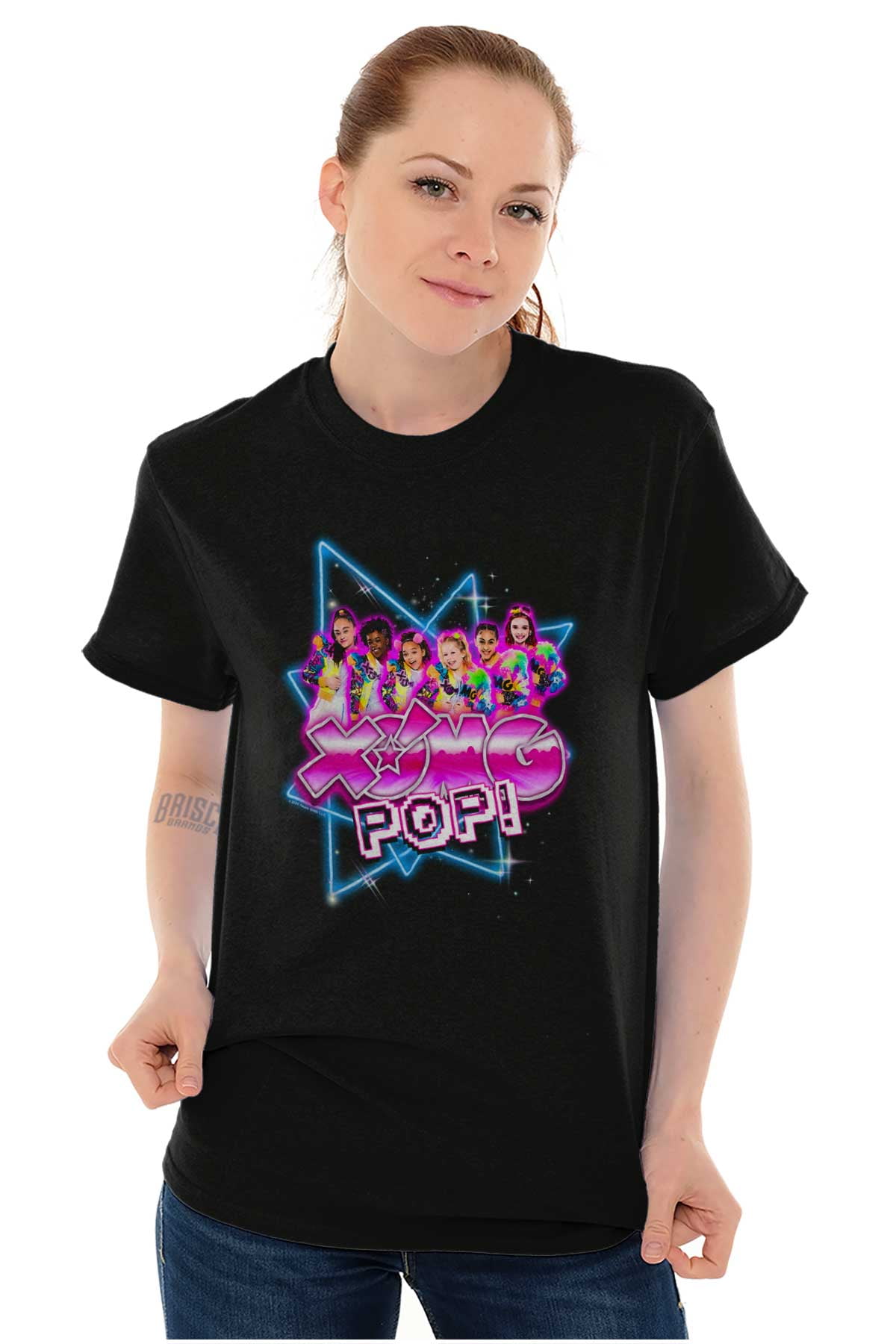XOMG POP Band Neon Space Rockstars Women's Graphic T Shirt Tees Brisco ...