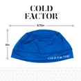 thumbnail image 4 of Cold Factor Instant Cooling Unisex UV Skullcap and Helmet Liner, Blue | 2-Pack, 4 of 9