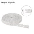 thumbnail image 2 of Uxcell Lace Ribbon 30 Yards 0.39 Inch Cotton Lace Trim for Craft,Gift Wrappers,Headbands,White Style 1, 2 of 5
