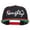Black Red, variant on Naughty Devil Embroidered Two Tone Snapback - Navy Red OSFM