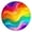 Colorful Tie Dye, variant on Colorful Tie Dye Wave Pattern Round Fitted Tablecloth with Elastic Edge,Dining Table Cover Waterproof,Outdoor Round Tablecloth for Camping,Dining,Indoor and Outdoor