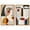Gold Frame, variant on Split Personalities Canvas Print Modern Abstract Art Set by Art Remedy, White Frame, 20 x 30