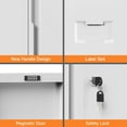 thumbnail image 4 of Metal Storage Cabinet, Garage Storage Cabinet with Doors and 2 Adjustable Shelves, 36" White Metal Cabinet, Locking Cabinet for Home,Garage,Office,School, 4 of 18
