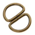 thumbnail image 2 of 100 Pieces Alloy DIY D Dee Rings for Webbing Saddle dee Strapping 12x8x1.8m Bronze, 2 of 8