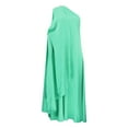 thumbnail image 3 of Vedolay Mini Dress Womens Spring Long Sleeve Casual Dresses Loose Fit Swing Dress Winter Hide Belly with Pockets,Green S, 3 of 5