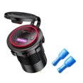 thumbnail image 3 of Cargador USB dual para motocicleta de coche PD QC 3.0 Adaptador de enchufe de cargador USB (Rojo) Ehuebsd http://w.neototem.com/image/473996.01/main/473996.01-1.jpg, 3 of 6