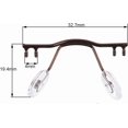 thumbnail image 2 of HUGFEGWE 10pcs Eyewear Bridge Replacement for Rimless Frame, Gold Silver Black Stainless Steel Eyewear Nose Bridges with Nose Pad. (Color : 1) CJB91-117493, 2 of 7