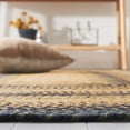 thumbnail image 4 of SAFAVIEH Braided Claes Bordered Reversible Area Rug, Gold/Sage, 5' x 5' Round, 4 of 12