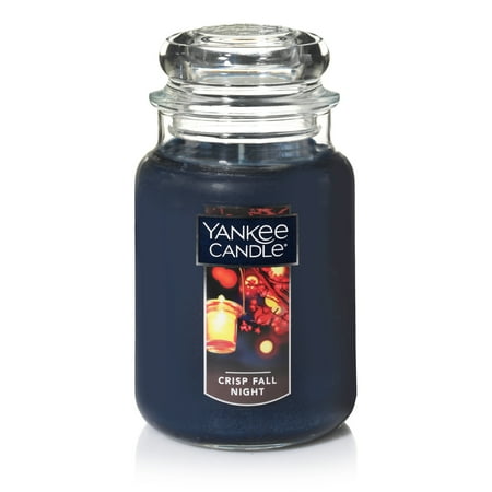 Fall Leaf Candles - Yankee Candle Crisp Fall Night - Large Classic Jar Candle