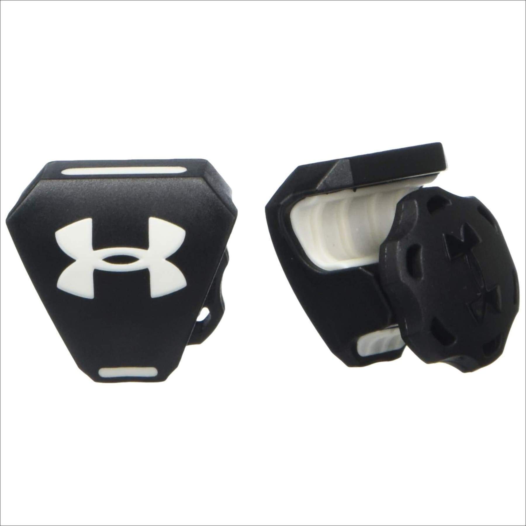 Under Armour Football Helmet Visor Clips with Logo, Black/White