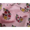 thumbnail image 4 of oneOone Silk Tabby Fabric Leaves & Floral Block Printed Craft Fabric BTY 42 Inch Wide, 4 of 4