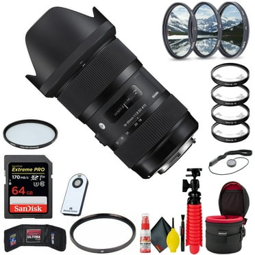 Sigma 18-35mm F/1.8 DC HSM Art Lens for Nikon F (Extreme Bundle) W/Accessories