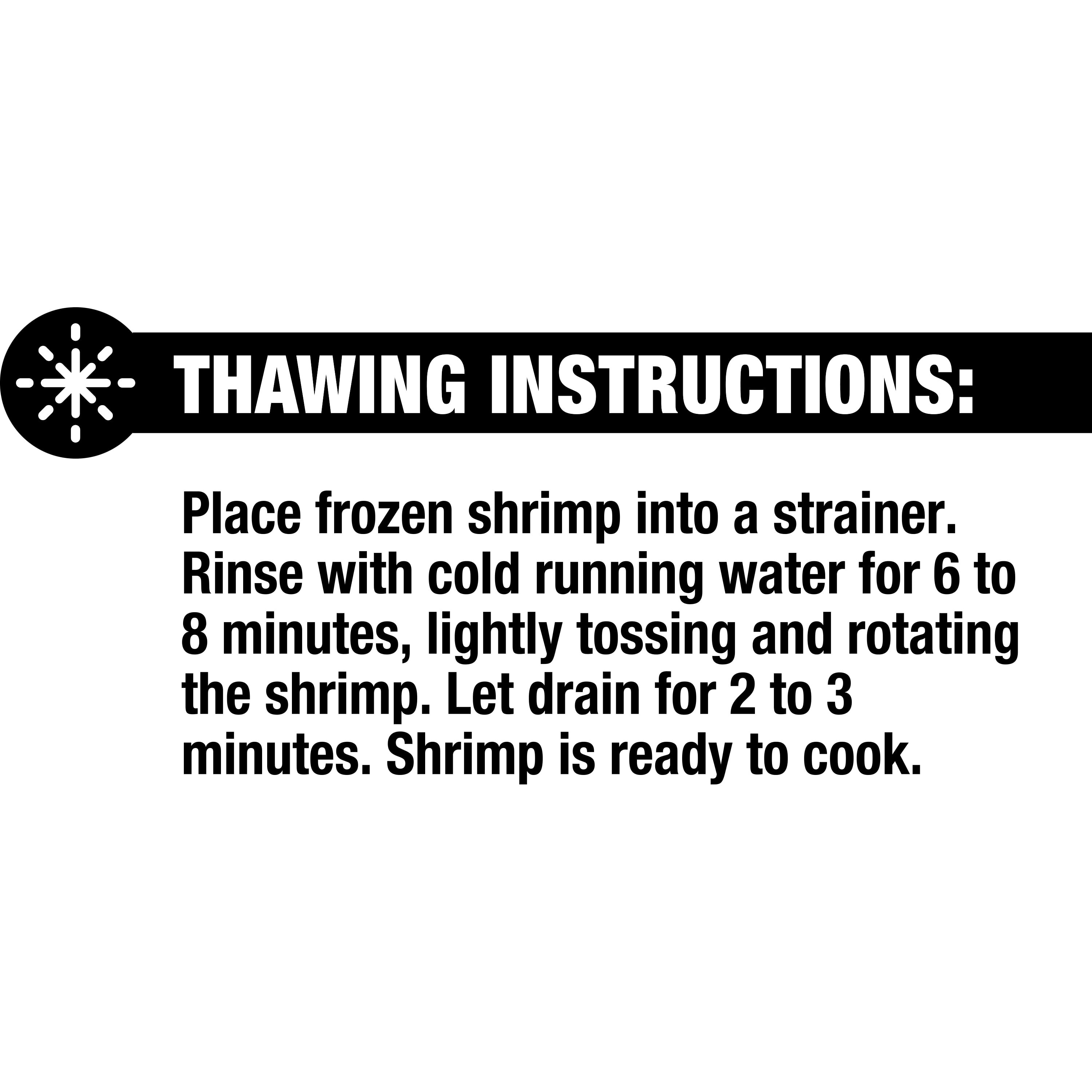 Frozen Wild Caught US Gulf Shrimp, Jumbo 21-25 Shell-On All-Natural, 16 oz bag