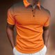 thumbnail image 2 of Playeras Hombre Cuello V Camiseta De Manga Corta Para Hombre Verano Casual Estampado De Lunares Camisas Festivas Tops, 2 of 4