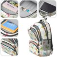 thumbnail image 4 of Butterfly and Star Pastel Pattern Cute School Backpack Bag with Padded Back and Adjustable Shoulder Straps 16.9 X 12.6 X 5.9 Inches, 4 of 5