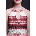 thumbnail image 5 of Bimba Tie-Dye Women Sleeveless Crew Neck Halter Gown With Side Slits Maxi Dress-Large, 5 of 6