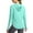 Mint Green, variant on Annhoo Womens Sun Protection Shirts Long Sleeve Hiking Athletic Outdoor Lightweight Active Hoodies with Thumb Holes