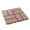 Brown, variant on 44 Pack Interlocking Deck Tiles Outdoor Patio Flooring Waterproof DIY Snap Plastic Floor Tiles for Balcony Backyard Pool