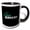 Black/White, variant on 3drose, Tango Dancer, 11oz Two-tone Red Mug