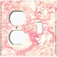 thumbnail image 4 of Metal Light Switch Plate Outlet Cover (Image of Marble Pink MAR063), 4 of 13