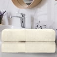 thumbnail image 2 of BNM Zero Twist Cotton Bath Sheets Set of 2, Ivory, 2 of 4