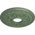 thumbnail image 3 of Ekena Millwork 15 3/8"OD x 4 1/4"ID x 1 1/2"P Baltimore Ceiling Medallion (Fits Canopies up to 5 1/2"), Hand-Painted Athenian Green, 3 of 6