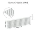 thumbnail image 2 of Uxcell Aluminum Heatsink 70 x 22 x 3mm E-Shape for M.2, for 2280 SSD, 2 of 5