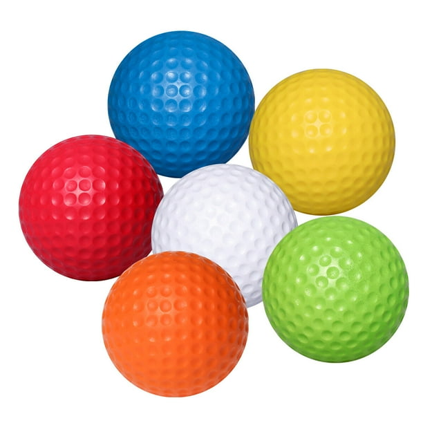 6pcs Soft Flexible Practice Pelotas de Pelotas de de la PU Pelota de de entrenamiento al aire libre en interiores (Blanco + Amarillo + Azul + Rojo + Naranja + Verde)