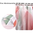 thumbnail image 6 of Peach Shower Curtain, Pink Summer Fruits Peach Ombre with Leaf Printed Cute Bathroom Curtain for Kid''s Bathtub Decor Waterproof Fabric Machine Washable with 12 Hooks, 6 of 6