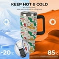 thumbnail image 4 of Mexico Flag Map Tumbler with Lid And Straw 40oz Exotic Charm Hat Stainless Steel Cup Insulated, Large Capacity Car Cup, Leakproof Travel Tumbler Coffee Mug with Handle, 4 of 6