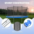 thumbnail image 2 of Yescom Universal Trampoline Replacement Enclosure Poles Accessories with Clamp and Hardware Fits 6 Straight Poles Trampoline, 2 of 9