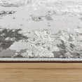 thumbnail image 2 of Gertmenian Braga Tiaga Modern Abstract Glam Grey Plush Polypropylene Indoor Area Rug, 5FTx8FT, 2 of 5