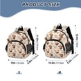 thumbnail image 2 of ALAZA Highland Cattle Floral Mini Backpack School Bookbag Age 3-7 Small, 2 of 7
