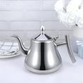 thumbnail image 3 of HIBIBUD 1L Stainless Steel Tea Kettle with Removable Strainer-Fast-Boiling Electric Pot for Home/Restaurant Use，Durable&Easy-Clean Design for Herbal/Black Tea Brewing Kettle Electric Stainless Steel, 3 of 7