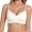 White, variant on Bras For Women, Wire-Free Seamless Bra With Gel Strip Padding, Adjustable Straps & Front Closure For Summer Daily Casual Wear Black M
