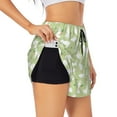 thumbnail image 2 of Bixox Women's Rabbit And Carrot (2) pattern 2 in 1 Running Shorts - Lightweight Athletic Workout Gym Yoga Shorts Liner with Pockets - Large, 2 of 7