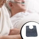 thumbnail image 5 of Seitruly Babero de alimentación para ancianos, Protector de ropa lavable, resistente a las manchas, transpirable, para comer, delantal de ayuda masajeadores punto azul marino, 5 of 6