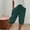 Green, variant on LEBONYARD Women's Casual Capris High Waisted,Women's Solid Color Shorts Casual Women's Shorts Capris Coffee M