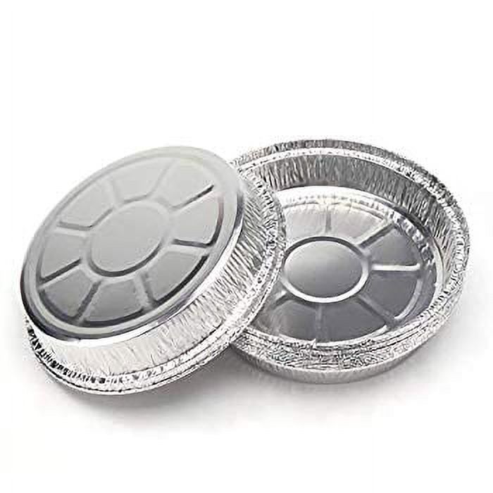 Disposable Pie Tins, 50 Pack 5 Inch Pie Pans Aluminum Foil Tart Pan Tins Plates Baking Foil Pans for Pies Tart Quiche - image 5 of 6