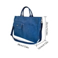 thumbnail image 3 of Bolso bandolera de pana Bolsos de mensajero de moda Simple informal para vacaciones de fin de semana, 3 of 3
