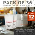 thumbnail image 5 of Custom Shop Paint Mixing Cups Plastic Measuring Cup Epoxy Resin, Disposable or Reusable, 16-Ounce (Pint) - Box of 36 - Graduated, Mixing Ratios, Automotive Painting Acrylic Art Crafts, 5 of 8