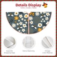 thumbnail image 3 of Sikiie Flowers and Bee Nativity Christmas Tree Skirt, Jesus Christian Winter Holiday Tree Mat Decoration(30-48IN)36", 3 of 6