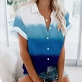 thumbnail image 2 of Blusa con estampado floral de manga corta con cuello en V para mujer OAVQHLG3B Store  lin121212, 2 of 4