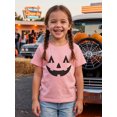 thumbnail image 4 of Miaouyo Boys Girls Halloween T Shirt Pumpkin Face Print Crew Neck Short Sleeve Tops, 4 of 9