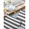 thumbnail image 2 of Outdoor Waterproof Throw Pillow Covers Set of 2 Classical Stripe Decorative Pillowcases Square Outdoor Pillows Cushion Case 18x18 Inch Dark Grey Patio Pillows for Couch Sofa Bed Garden, 2 of 7