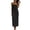 *Black, variant on VBVC Women's Spaghetti Strap Cotton Linen Maxi Dress , Ladies' Square Neck Casual Slip Dress , Summer Beach Vacation Long Dresses For Women,Army Green,S-2XL