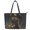 Black Cat Moon Floral, variant on POLERO Autumn Cat In Tub Print Handbag, Leather Tote Bag for Shopping, Large Capacity Practicality Saddle Handbag